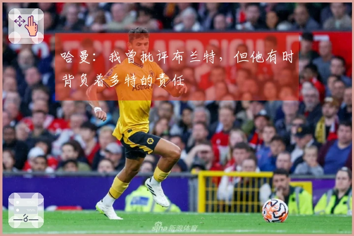 哈曼：我曾批评布兰特，但他有时背负着多特的责任